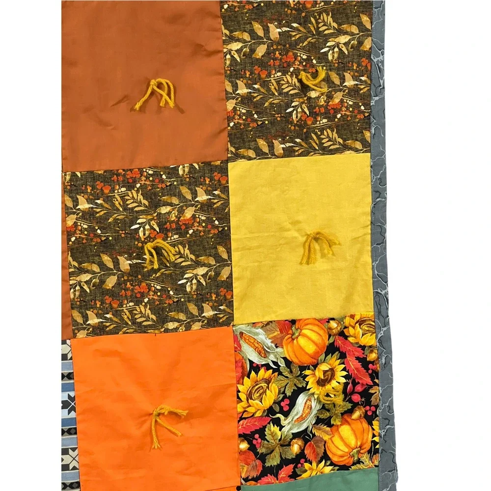 Handmade tied patchwork
